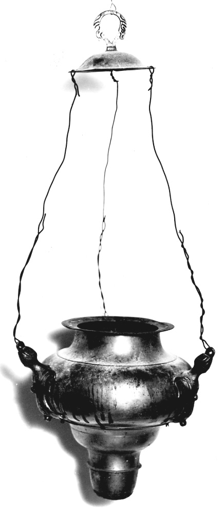 lampada pensile, opera isolata - ambito lombardo (sec. XVII)