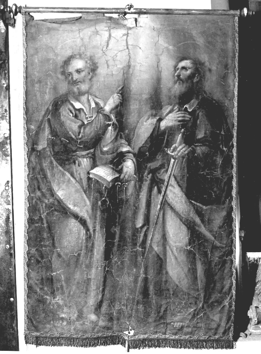 San Pietro e San Paolo (decorazione pittorica, opera isolata) - ambito della Valsesia (sec. XVII)