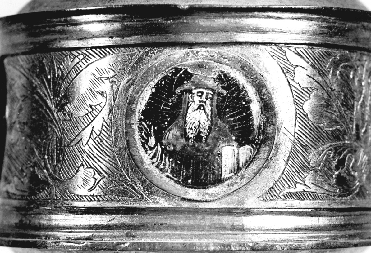 San Girolamo (decorazione a smalto, elemento d'insieme) - ambito lombardo (seconda metà sec. XVI)