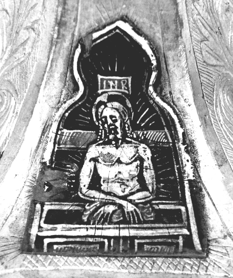 Cristo in pietà (decorazione a smalto, elemento d'insieme) - ambito lombardo (sec. XV)