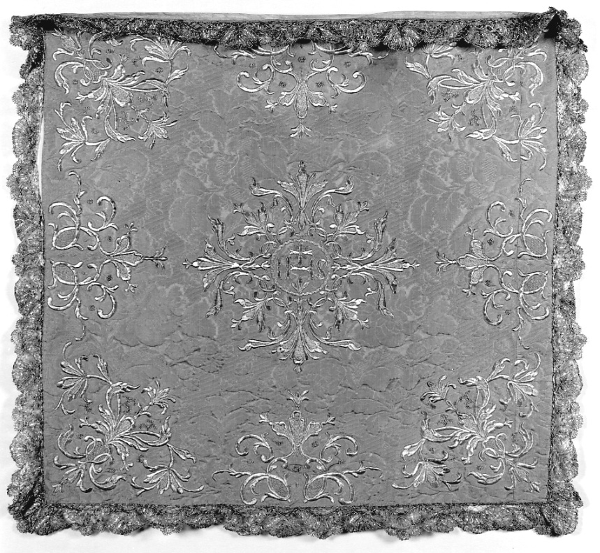 velo di calice, elemento d'insieme - manifattura italiana (prima metà sec. XVIII)