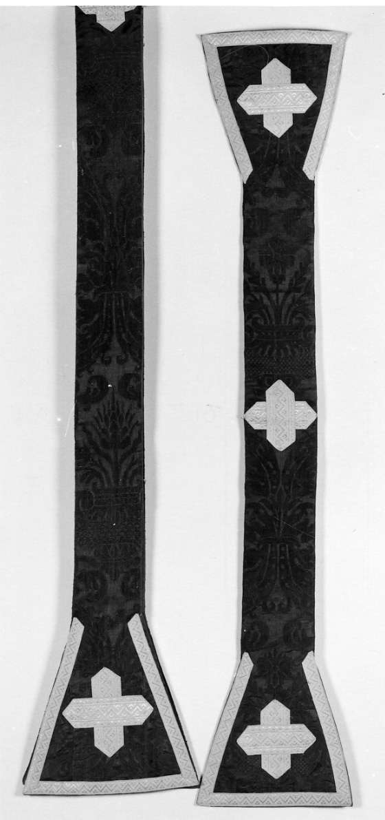 stola, elemento d'insieme - manifattura italiana (fine/inizio secc. XVI/ XVII)