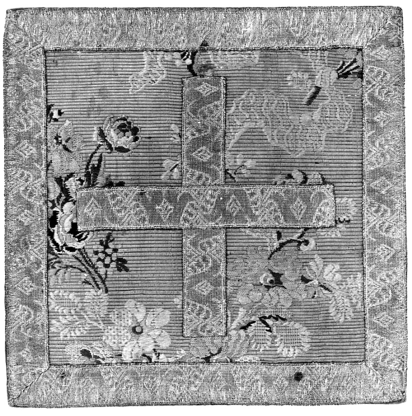 borsa del corporale, opera isolata - manifattura italiana, manifattura francese (terzo quarto sec. XVIII)