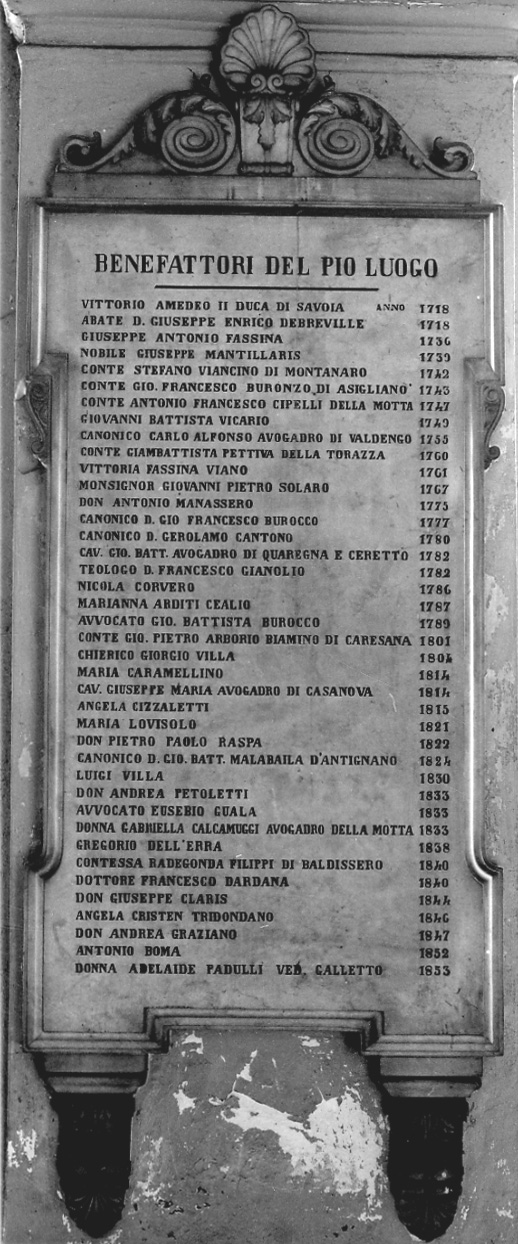 lapide commemorativa, opera isolata - ambito piemontese (sec. XIX)