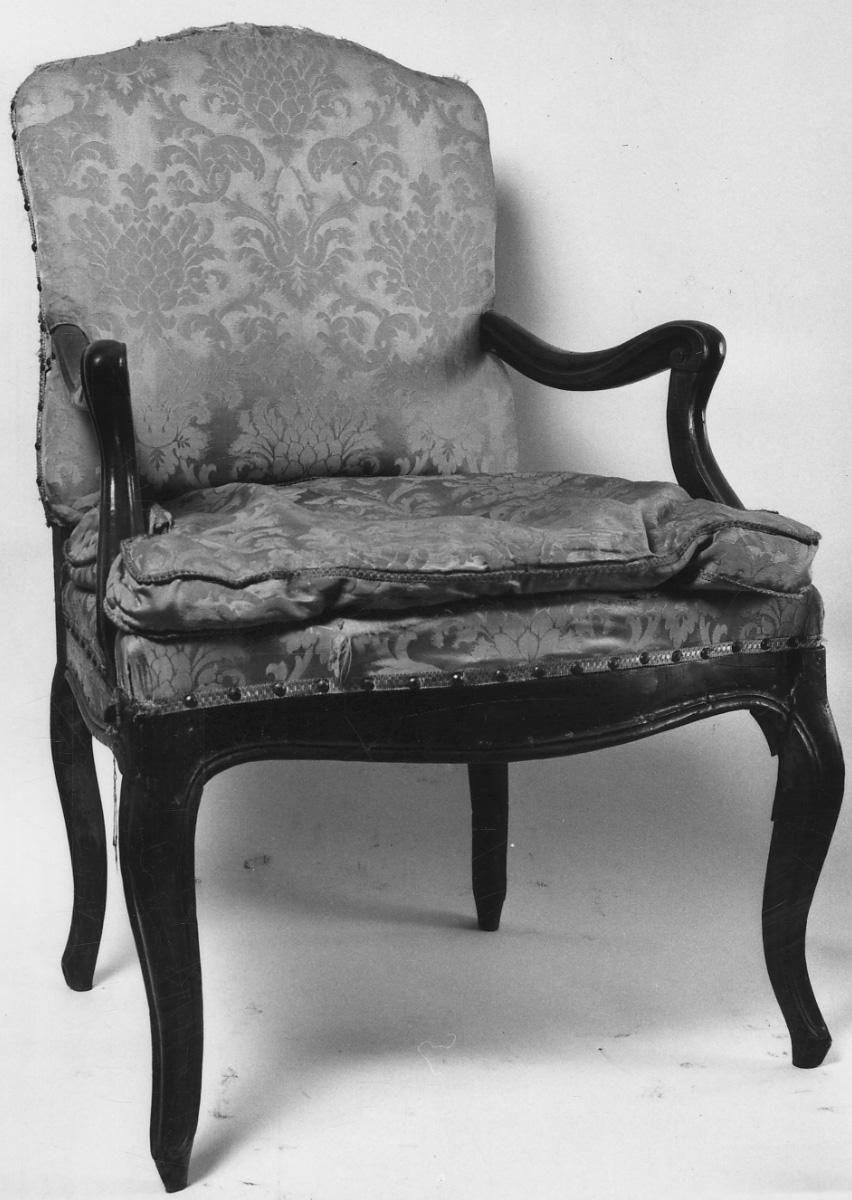 poltrona, serie - ambito piemontese (ultimo quarto sec. XVIII)