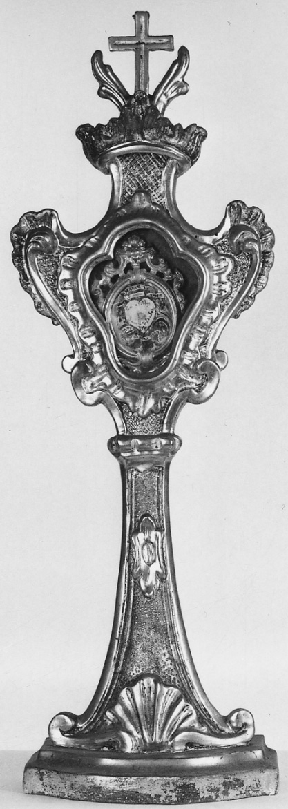 reliquiario - a ostensorio, opera isolata - ambito piemontese (sec. XVIII)