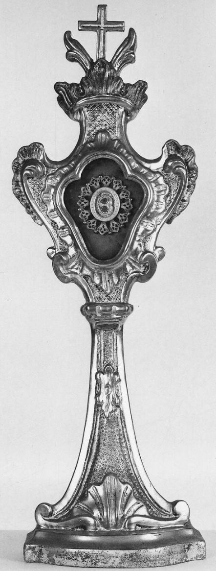 reliquiario - a ostensorio, opera isolata - ambito piemontese (sec. XVIII)