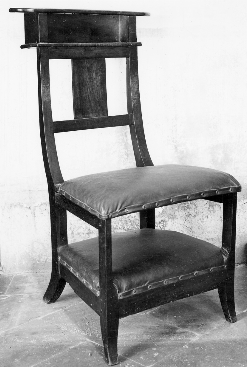 sedia-inginocchiatoio, opera isolata - ambito piemontese (sec. XIX)
