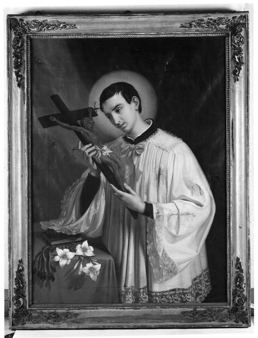 San Luigi Gonzaga (dipinto, opera isolata) - ambito piemontese (sec. XIX)