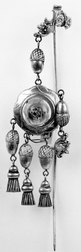 gioiello da acconciatura, opera isolata - manifattura vercellese (seconda metà sec. XIX)