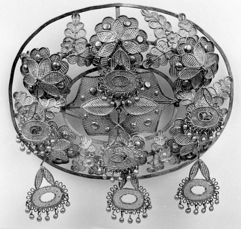 gioiello da acconciatura, opera isolata - manifattura vercellese (seconda metà sec. XIX)