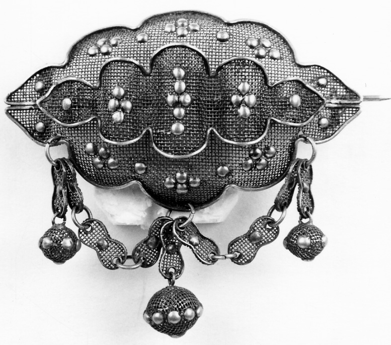 gioiello da acconciatura, opera isolata - manifattura vercellese (seconda metà sec. XIX)