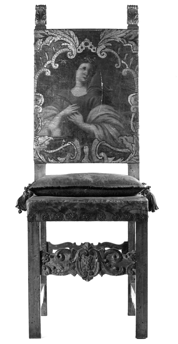 sedia, opera isolata - manifattura piemontese (seconda metà sec. XIX)