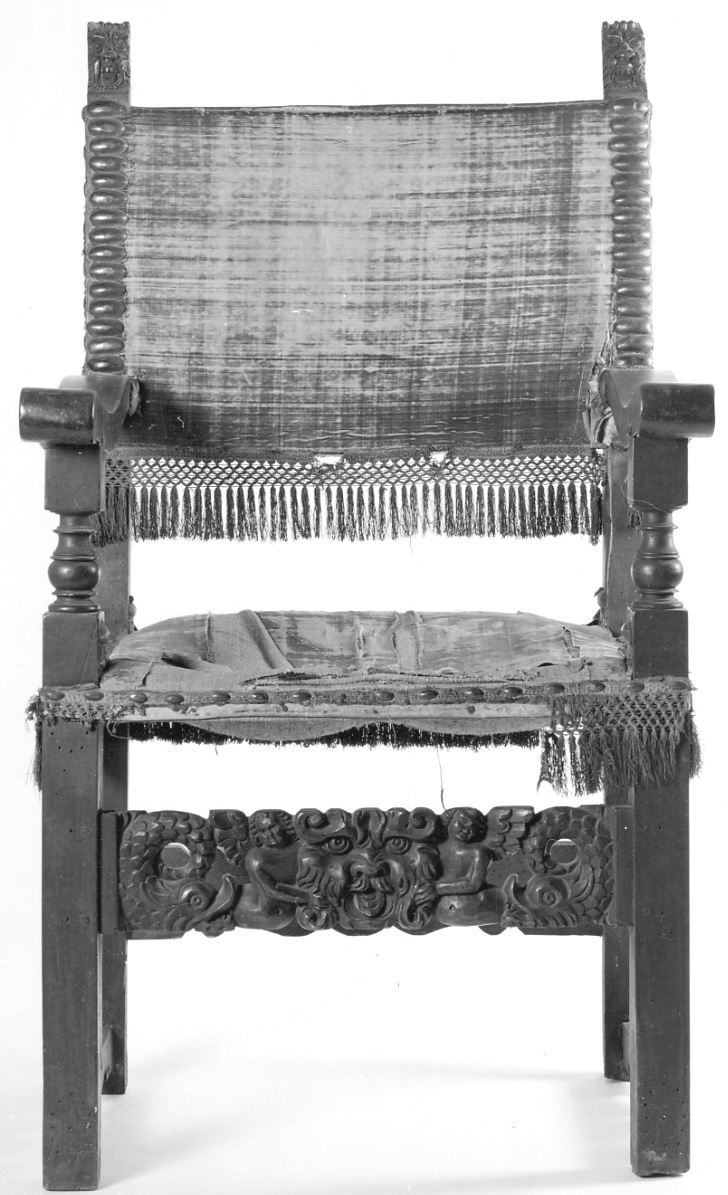 seggiolone, serie - manifattura piemontese (sec. XVII)