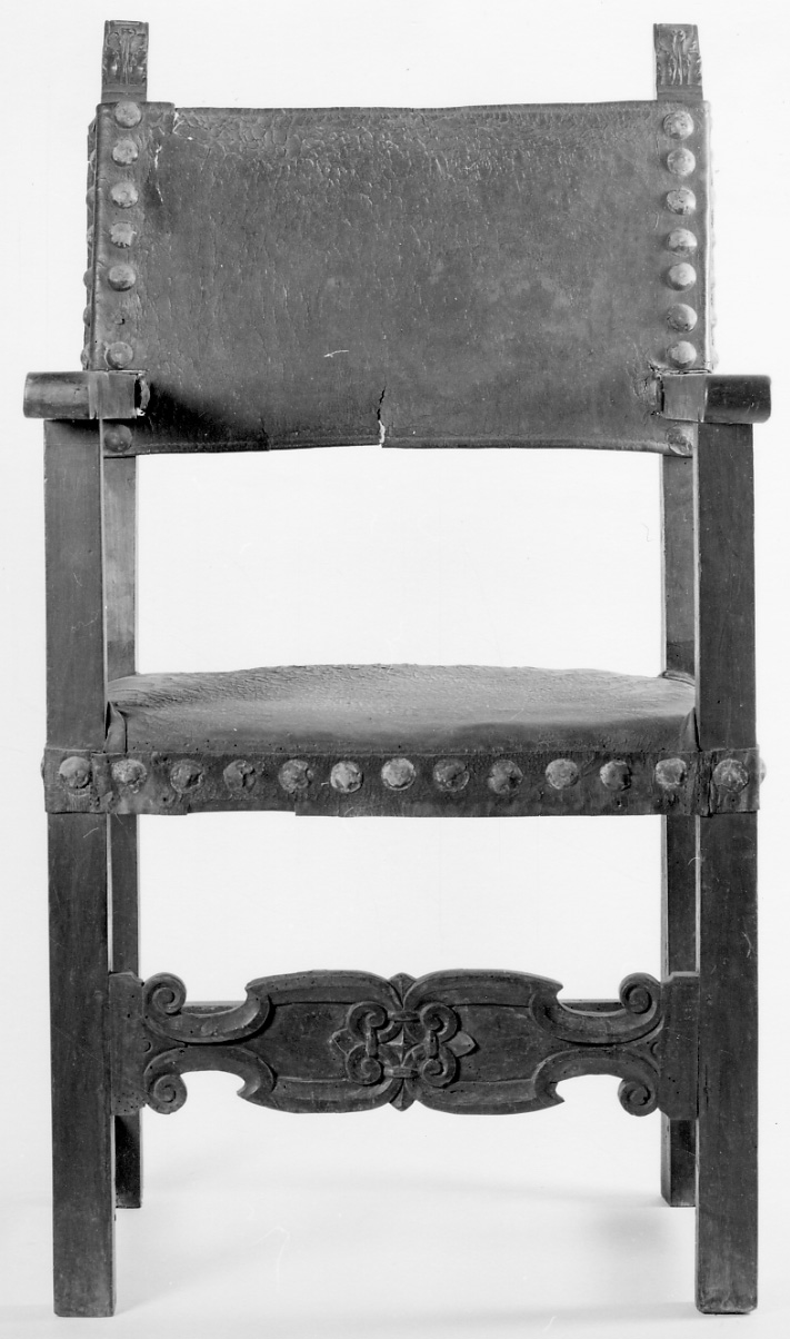 seggiolone, opera isolata - manifattura piemontese (sec. XVII)