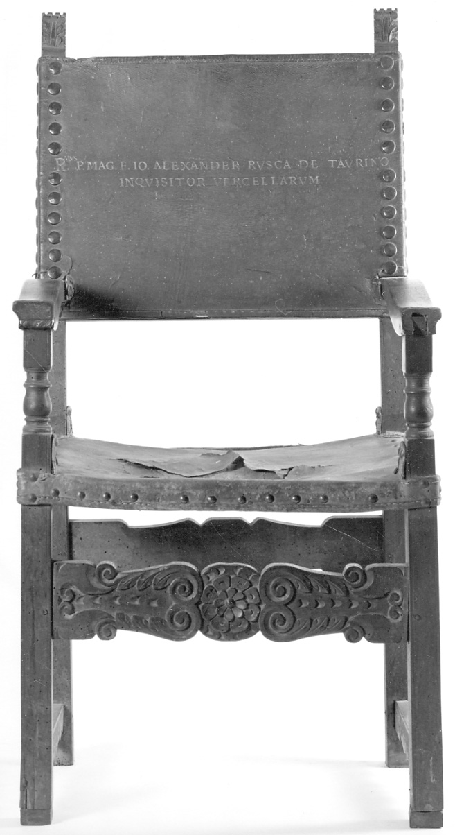 seggiolone, opera isolata - manifattura piemontese (sec. XVII)