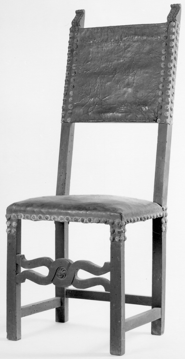 sedia, opera isolata - manifattura piemontese (seconda metà sec. XIX)