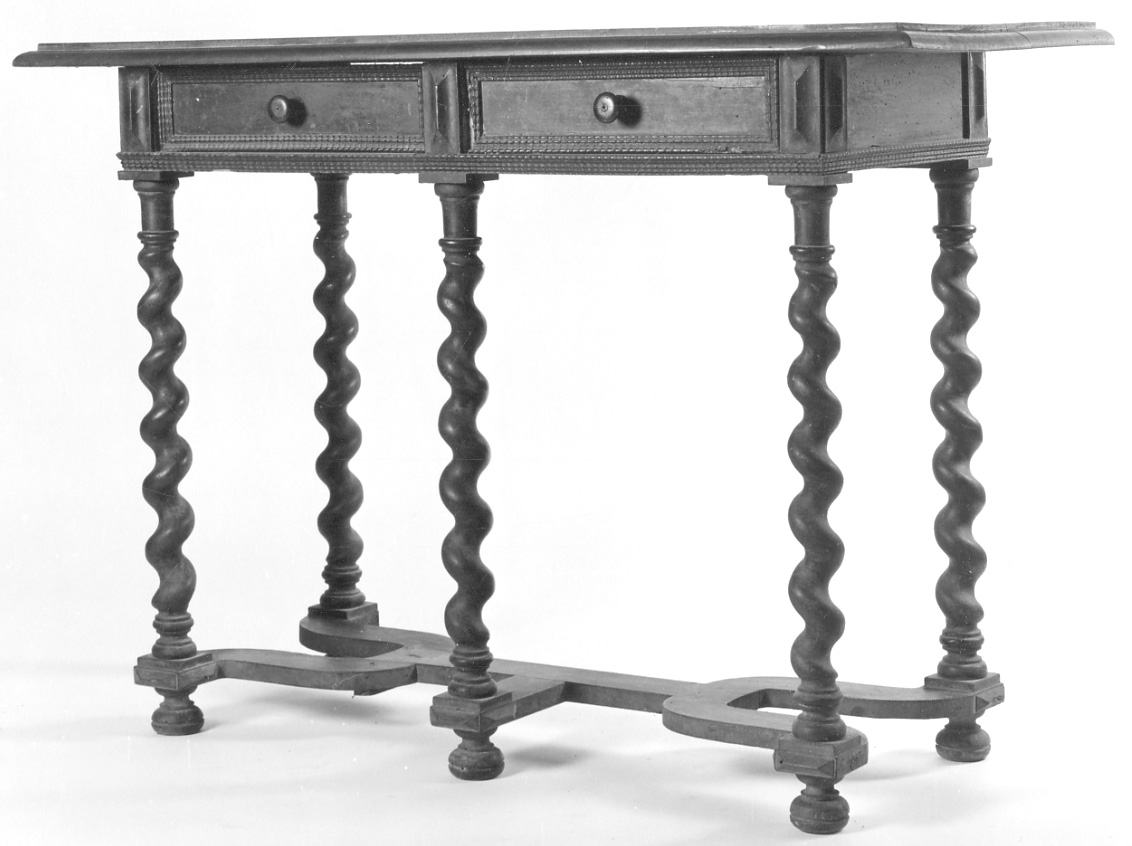 tavolo da muro, opera isolata - manifattura piemontese (seconda metà sec. XIX)