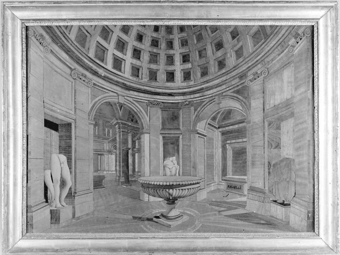 Vestibolo Rotondo dei Musei Vaticani (pannello, elemento d'insieme) di Ravelli Luigi (primo quarto sec. XIX)