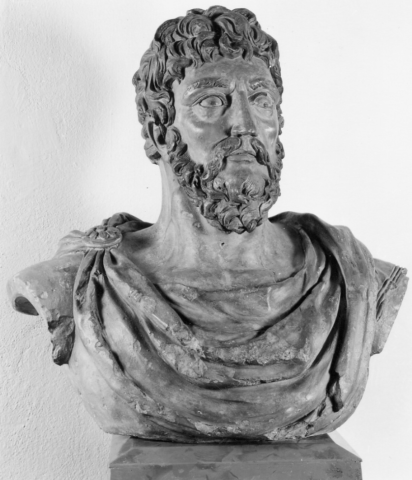 Ritratto di Imperatore, busto ritratto d'uomo (scultura, opera isolata) - manifattura lombarda (seconda metà sec. XVI)