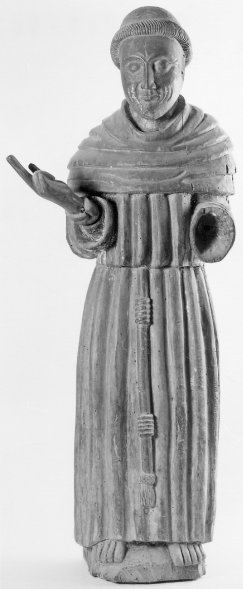 San Francesco d'Assisi (scultura, opera isolata) - manifattura piemontese (sec. XVI)