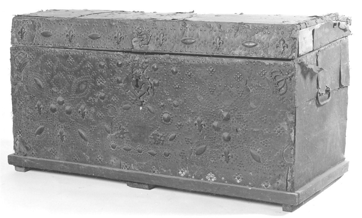 baule, opera isolata - manifattura inglese (ultimo quarto sec. XVII)