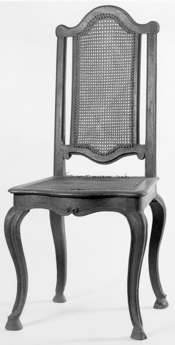 sedia, opera isolata - manifattura italiana (ultimo quarto sec. XIX)