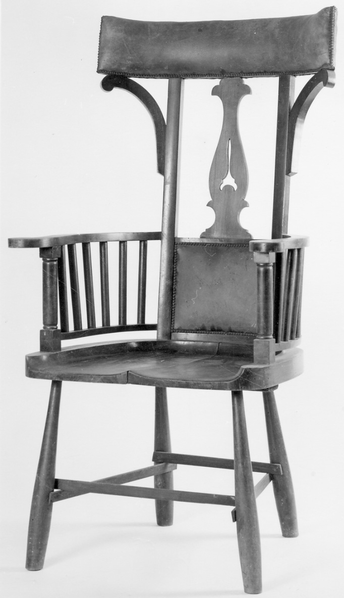 sedia, opera isolata - manifattura inglese (ultimo quarto sec. XIX)