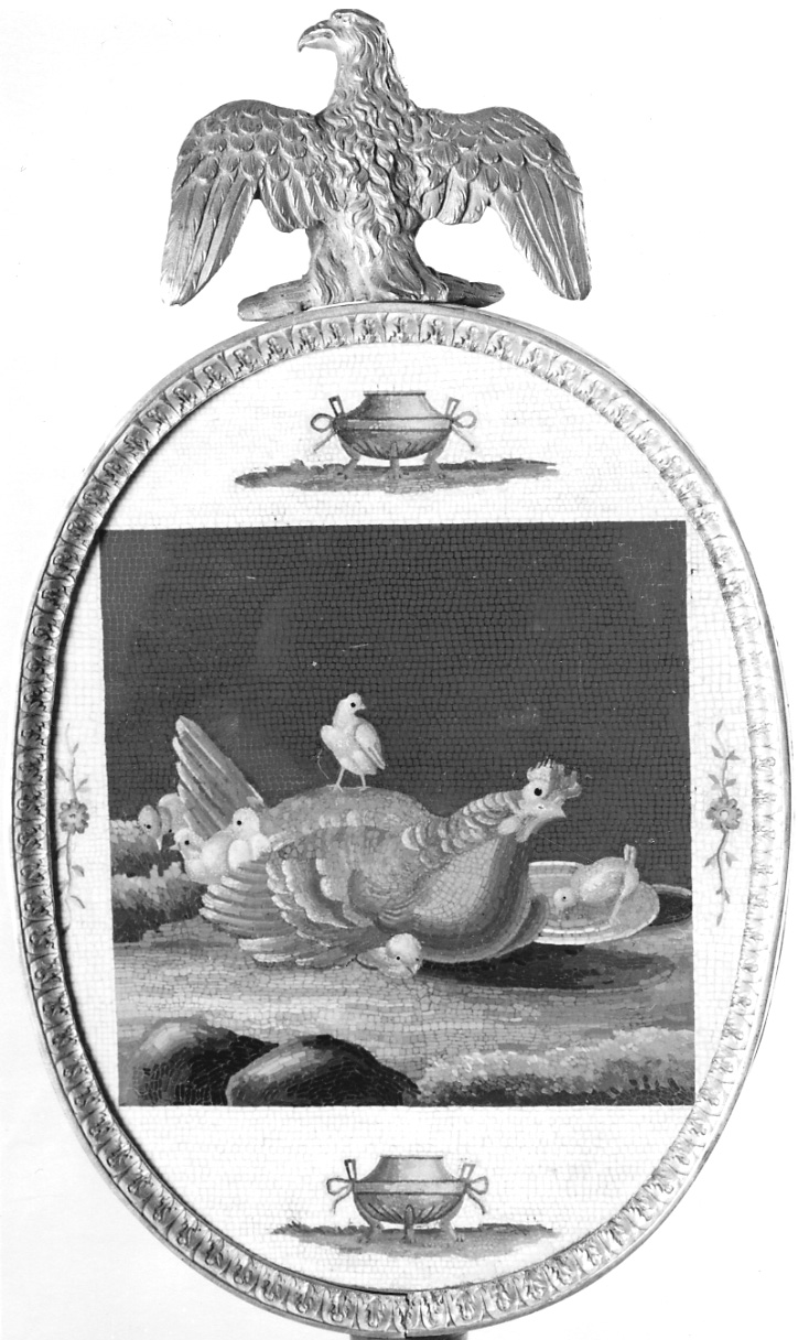 animali (micromosaico, elemento d'insieme) di Raffaelli Giacomo (primo quarto sec. XIX)