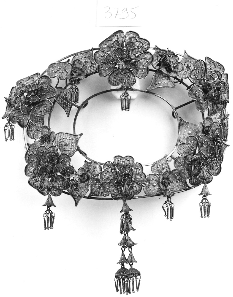 gioiello da acconciatura, opera isolata - manifattura vercellese (seconda metà sec. XIX)