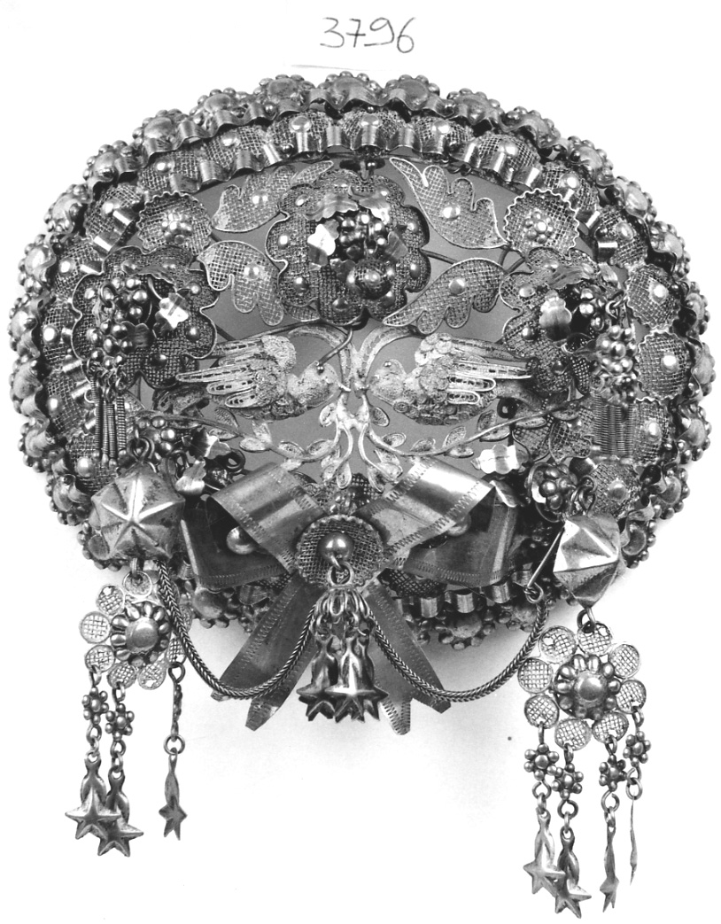 gioiello da acconciatura, opera isolata - manifattura vercellese (seconda metà sec. XIX)