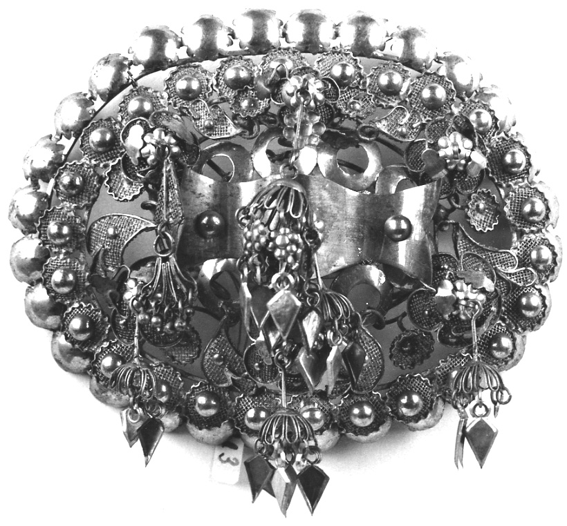 gioiello da acconciatura, opera isolata - manifattura vercellese (seconda metà sec. XIX)