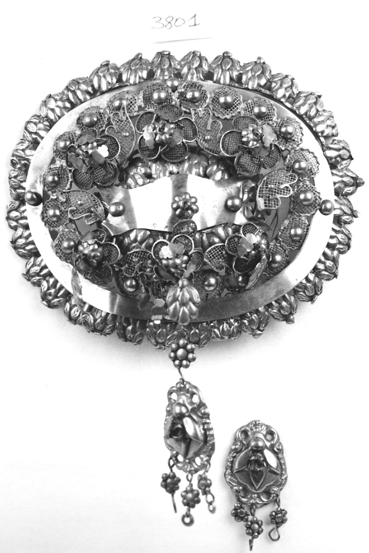 gioiello da acconciatura, opera isolata - manifattura vercellese (seconda metà sec. XIX)