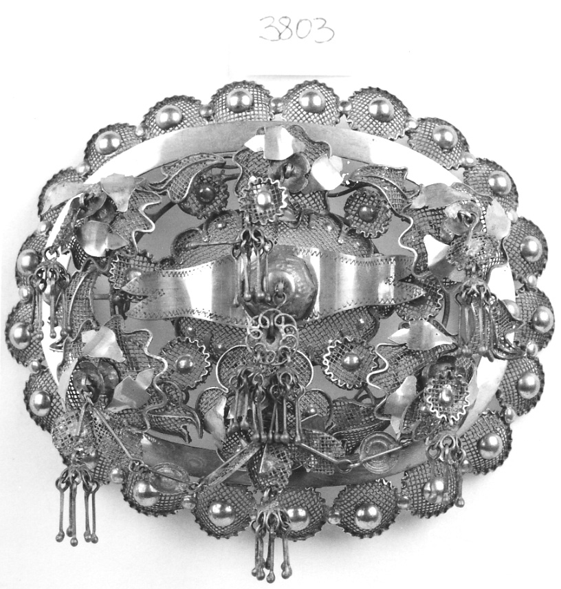 gioiello da acconciatura, opera isolata - manifattura vercellese (seconda metà sec. XIX)