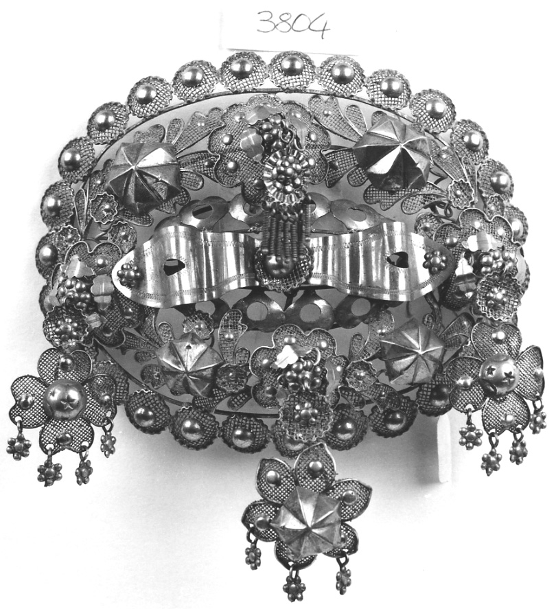 gioiello da acconciatura, opera isolata - manifattura vercellese (seconda metà sec. XIX)