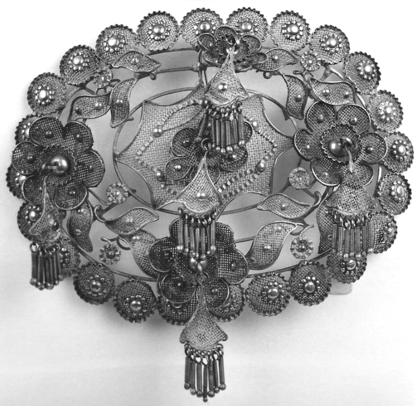 gioiello da acconciatura, opera isolata - manifattura vercellese (seconda metà sec. XIX)