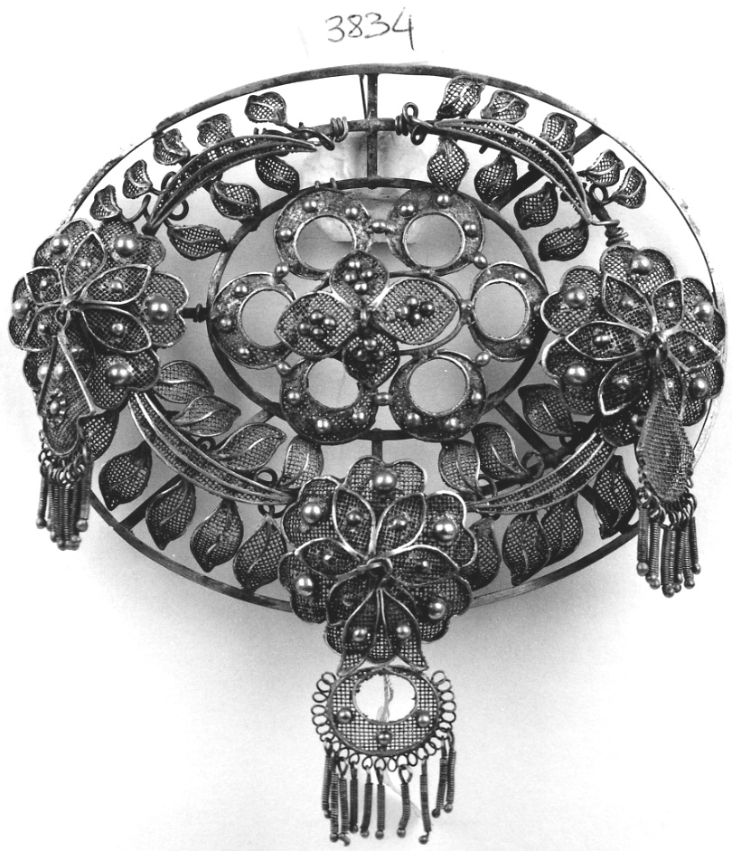 gioiello da acconciatura, opera isolata - manifattura vercellese (seconda metà sec. XIX)