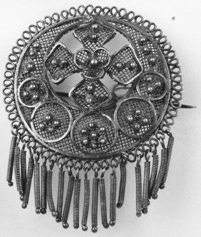 gioiello da acconciatura, opera isolata - manifattura vercellese (seconda metà sec. XIX)