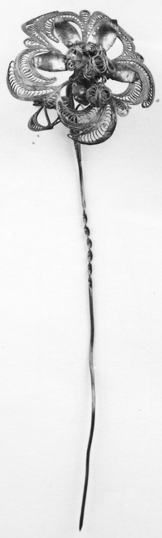 gioiello da acconciatura, opera isolata - manifattura vercellese (prima metà sec. XIX)