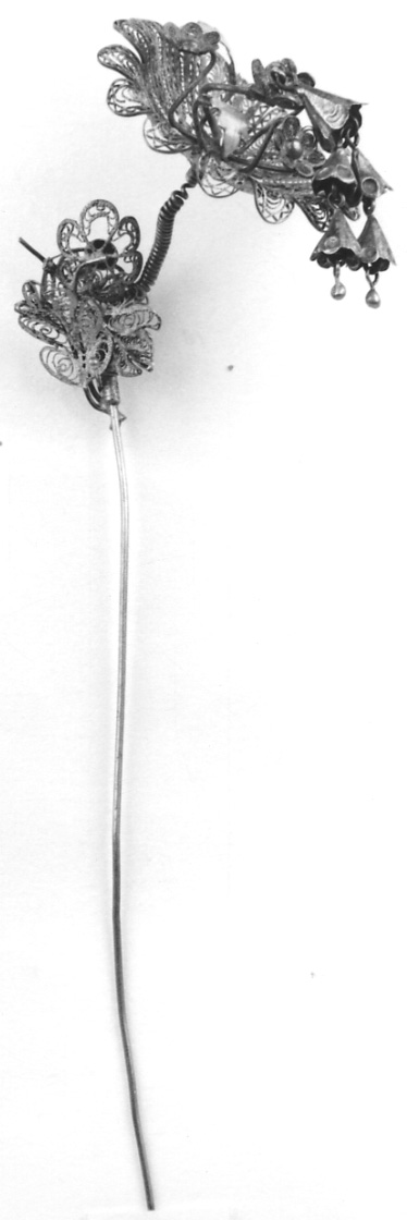 gioiello da acconciatura, opera isolata - manifattura vercellese (prima metà sec. XIX)