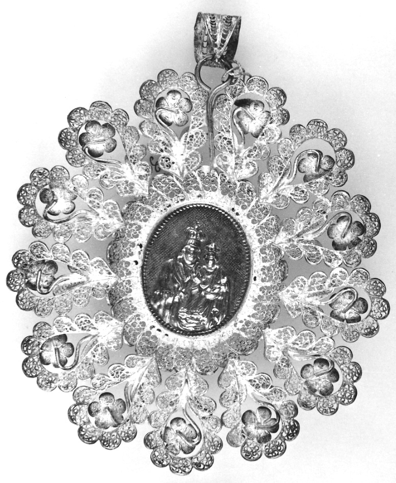 Madonna della Consolazione (placchetta, elemento d'insieme) - manifattura piemontese (prima metà sec. XIX)