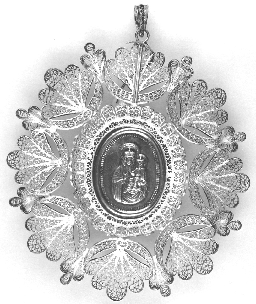 Madonna della Consolazione (placchetta, elemento d'insieme) - manifattura piemontese (seconda metà sec. XIX)