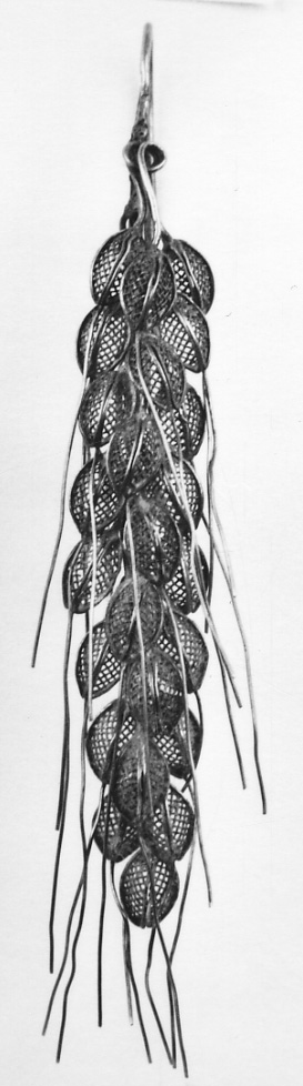 gioiello da acconciatura, opera isolata - manifattura vercellese (seconda metà sec. XIX)