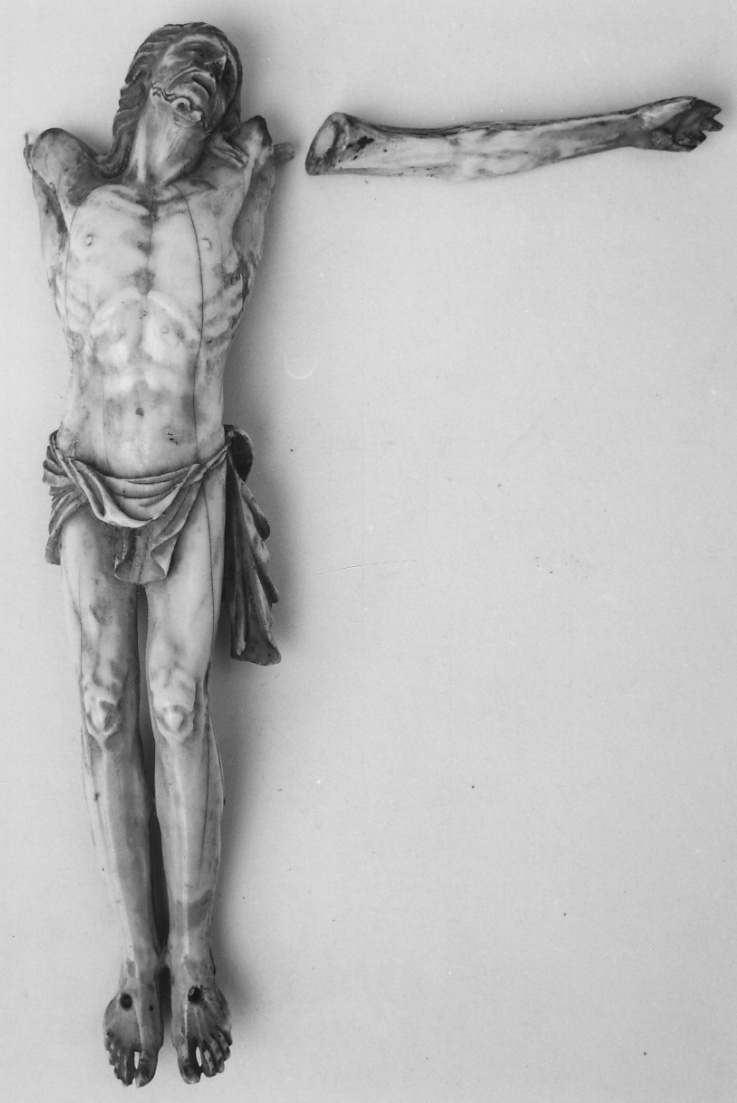 Cristo crocifisso (crocifisso, frammento) - manifattura tedesca (fine/inizio secc. XVI/ XVII)