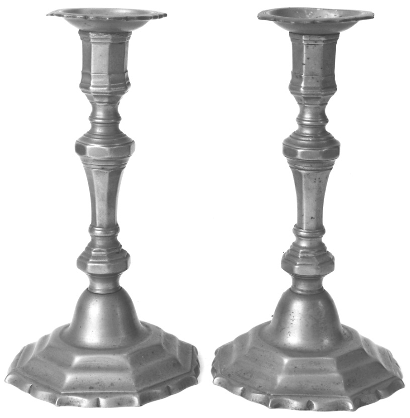 candeliere, serie - manifattura italiana (seconda metà sec. XVIII)