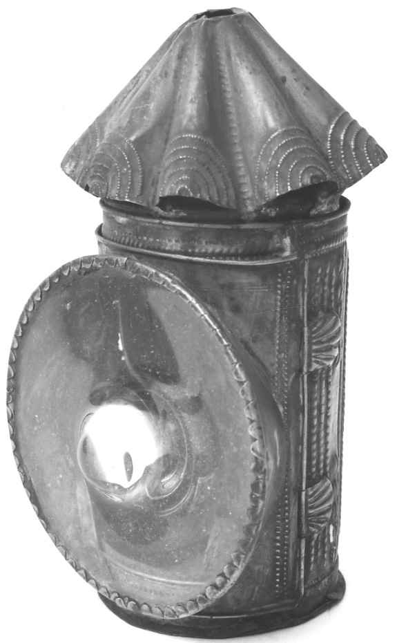 lampada, opera isolata - manifattura italiana (prima metà sec. XIX)