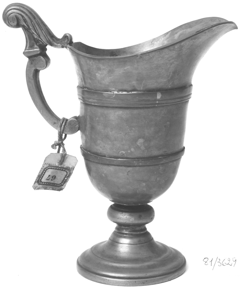 brocca, opera isolata - manifattura italiana (prima metà sec. XIX)