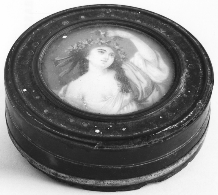 scatola, opera isolata - manifattura francese (ultimo quarto sec. XVIII)