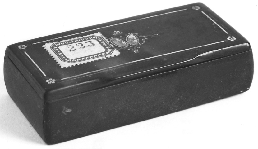 tabacchiera, opera isolata - manifattura francese (metà sec. XIX)