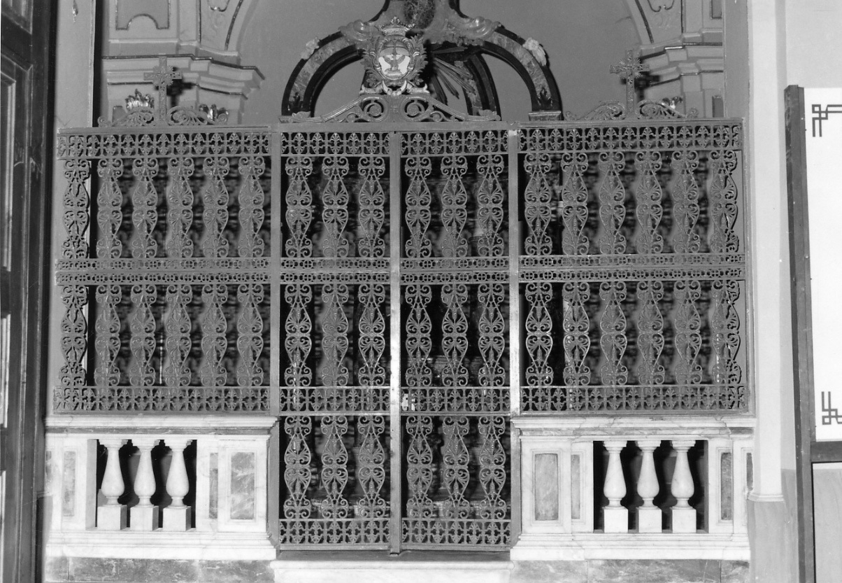 cancellata del fonte battesimale, opera isolata - ambito lombardo-piemontese (seconda metà sec. XIX)